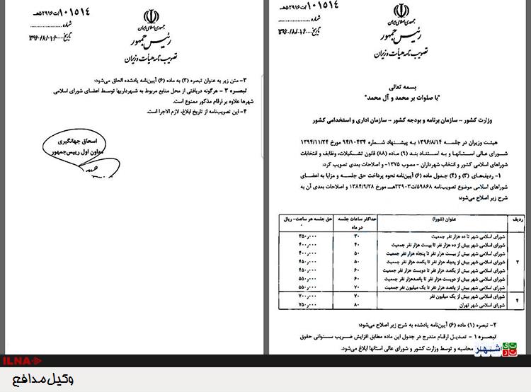 افزایش 2میلیونی حقوق اعضای شورای شهر تهران